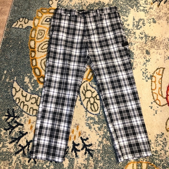 Plaid Pattern Pants